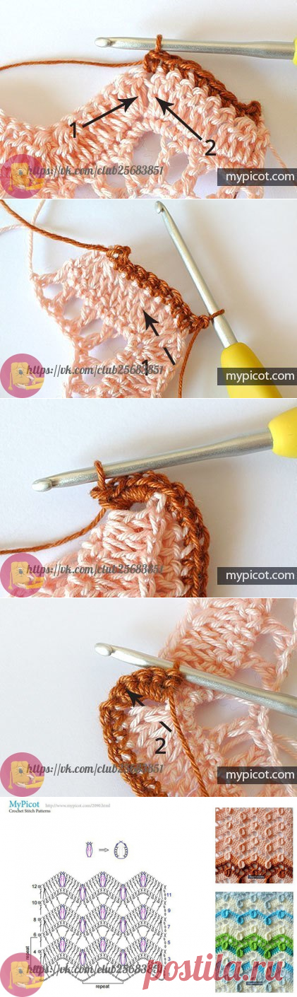 Переливы радуги в изысканном узоре крючком — Сделай сам, идеи для творчества - DIY Ideas