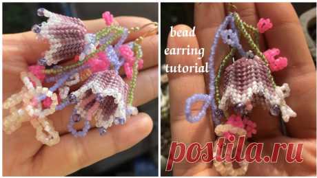 easy bead flower earrings tutorial for beginners seed bead earrings #beading #beadearrings #beadneaclace#beadflower #beads #beadtutorial #peral #beadjewellery#handmade #handmadejewelry #handmadeflower #flowers #earrings #earr...