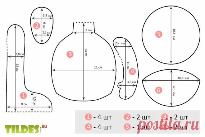 Выкройка куклы принцессы / Мир игрушки / Разнообразные игрушки ручной работы