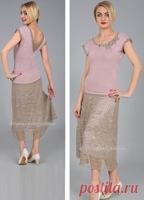 Нежное кружево - Вязание крючком летних платьев (схемы) | Вязание крючком | Дзен