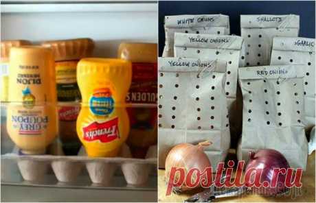 Кухонные лайфхаки: 19 маленьких секретов правильного хранения продуктов