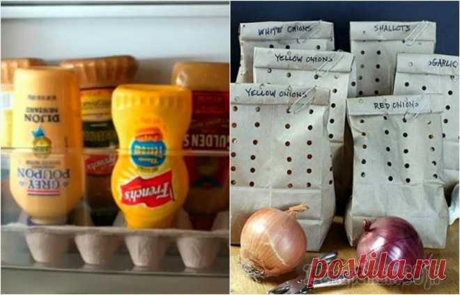 Кухонные лайфхаки: 19 маленьких секретов правильного хранения продуктов
