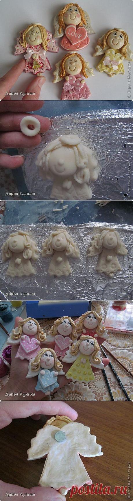 Мастер-класс по лепке магнитиков-ангелочков))) | Страна Мастеров