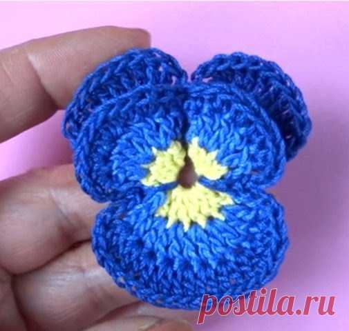 цитата VitushkinaNA : Цветы крючком — анютины глазки (22:31 29-09-2017) [4798531/422274070] - popikovamaria@gmail.com - Gmail