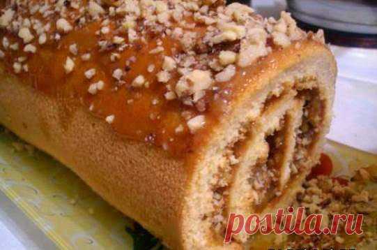 Лучшие кулинарные рецепты: Рулет со сгущенкой