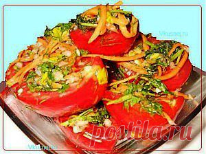 Помидоры по-корейски | Рецепты вкусно