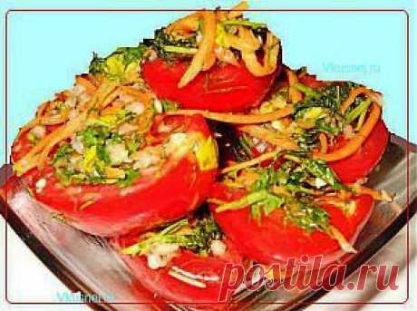 Помидоры по-корейски | Рецепты вкусно