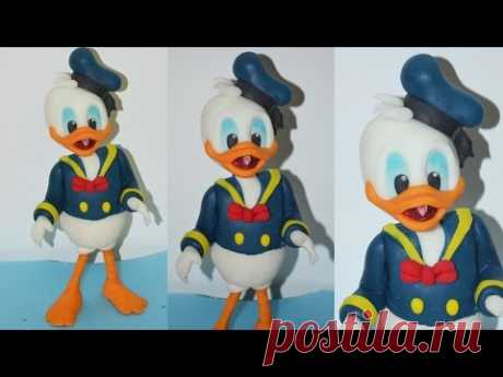 How to make DONALD DUCK cake topper fondant torta
