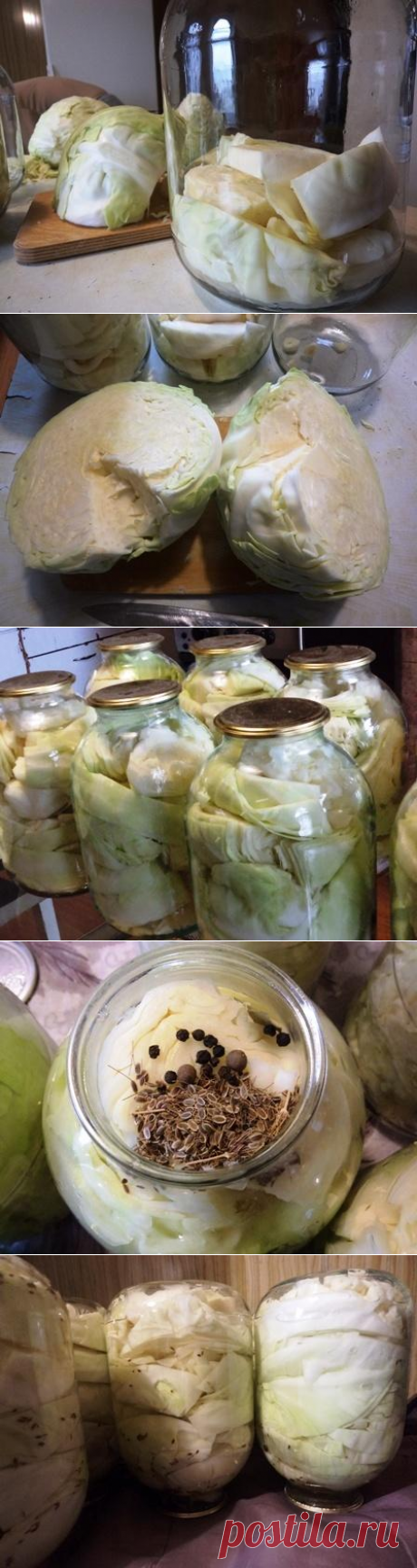 Рецепт маринованной капусты на зиму