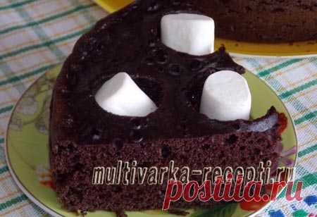 Шоколадный шифоновый бисквит в мультиварке
