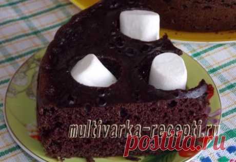 Шоколадный шифоновый бисквит в мультиварке
