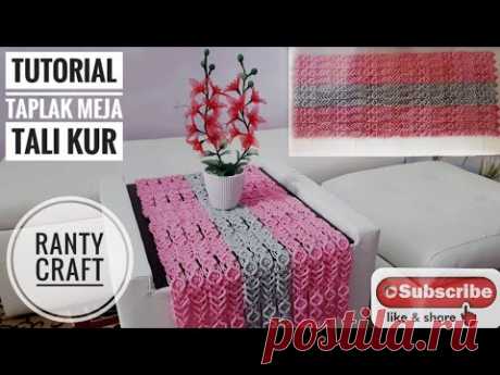 (2) Taplak Meja Tali Kur | Macrame Table Runner - YouTube