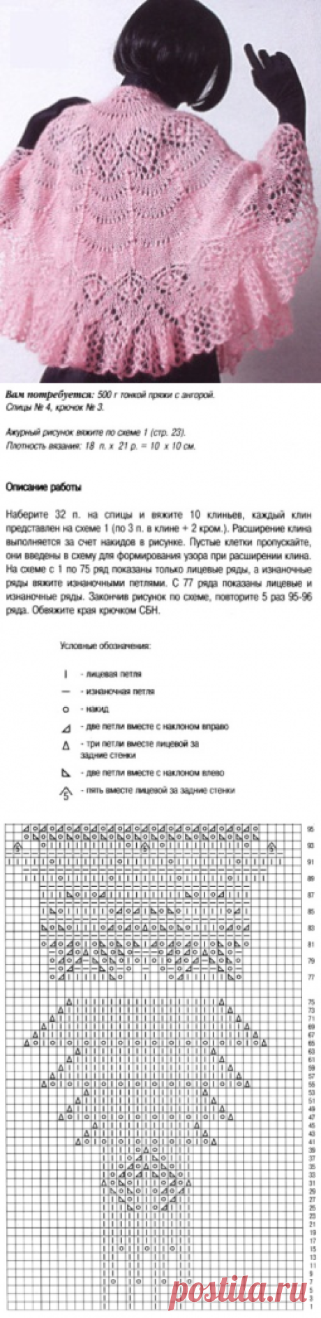 Вязаная шаль