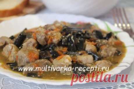 Мясная подлива с грибами в мультиварке