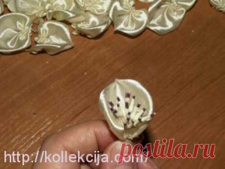 Пышная роза из ленты. Автор Лилия Трушкова. | Своими руками — интернет журнал