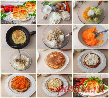 Кабачковый торт с морковью