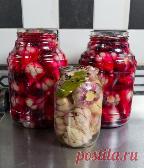 Очень вкусный маринованный чеснок