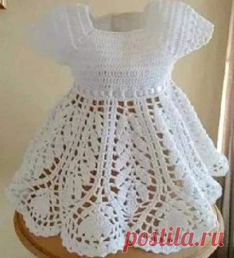 Платье для девочки крючком