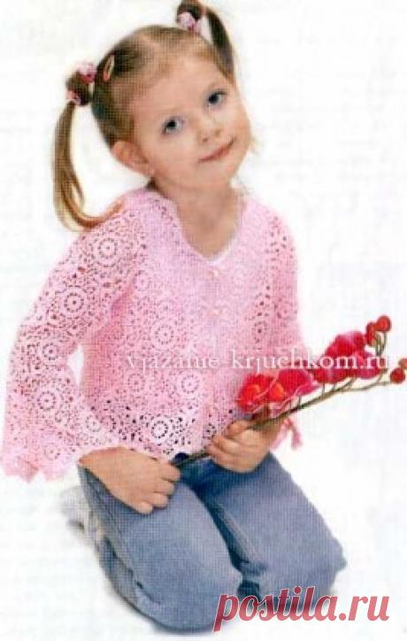 Детская вязаная кофточка