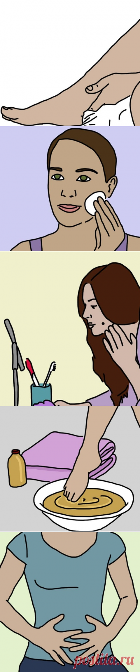 Вот что произойдет, если подержать ноги в уксусе. Делаю так каждый вечер!