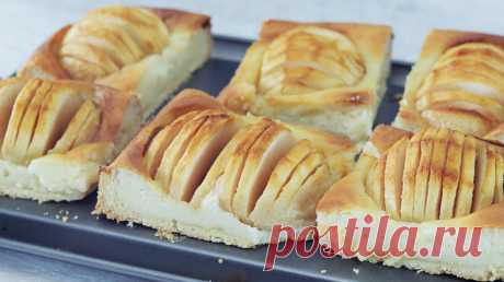 Творожный пирог с яблоками. Ароматный, нежный и очень вкусный яблочный пирог | Кулинарка | Яндекс Дзен