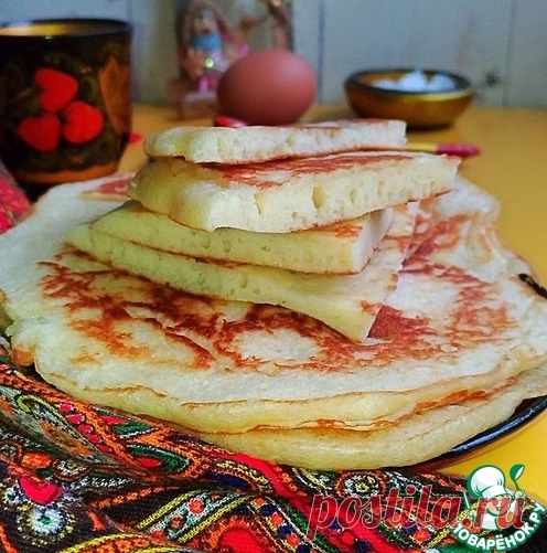 Нежные, пышные, воздушные блины 