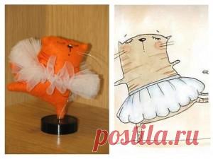 Мастер-класс игрушка - Кошка–мечтательница