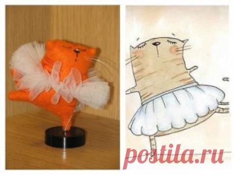 Мастер-класс игрушка - Кошка–мечтательница