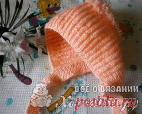схемы вязания шапок спицами для детей