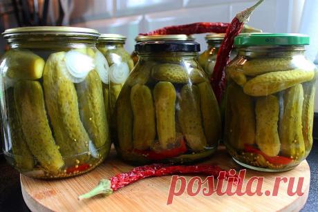 хрустящие огурчики на зиму