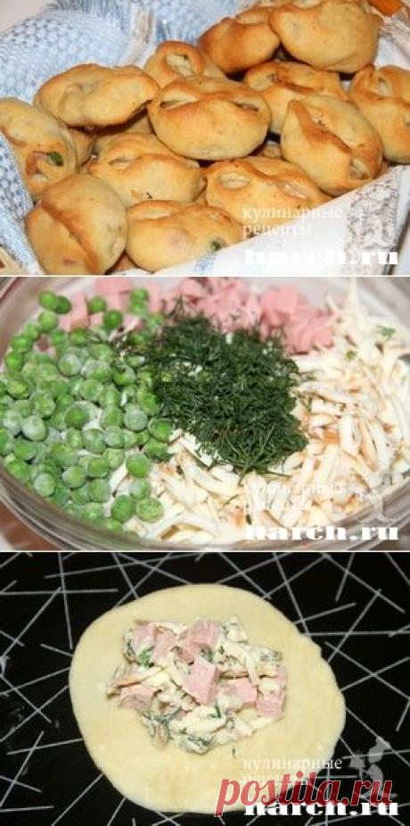 Закусочные пирожки с колбасой и сыром | Харч.ру - рецепты для любителей вкусно поесть