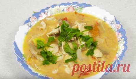 Суп с кокосовым молоком и курицей Том Кха из доступных продуктов!