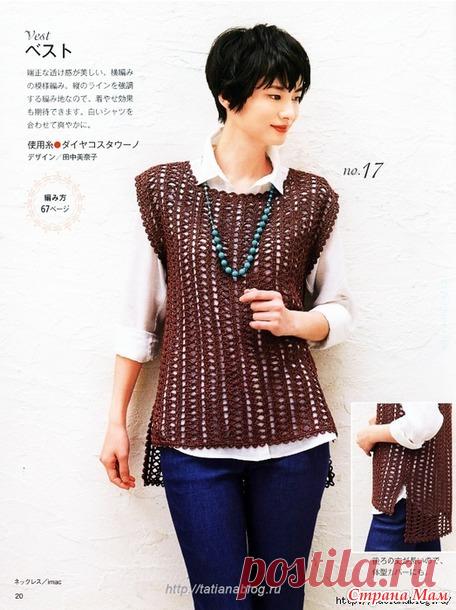 Туника с перепадом длины - Вяжем крючком для солидных дам - Страна Мам