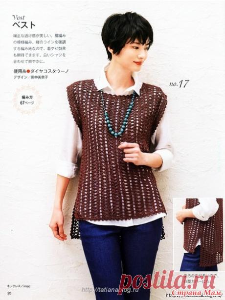Туника с перепадом длины - Вяжем крючком для солидных дам - Страна Мам