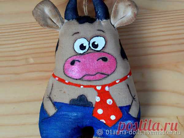Мастер-класс : Шьем новогоднюю игрушку «Бычок» | Журнал Ярмарки Мастеров