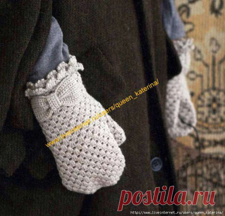 Варежки крючком