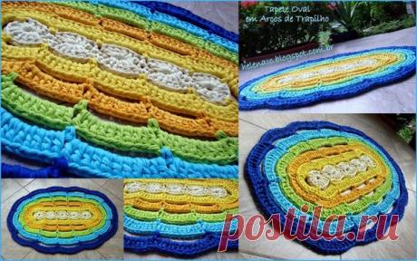 КОВРИКИ ИЗ ТРИКОТАЖНОЙ ПРЯЖИ