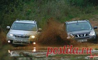 Тест-драйв Nissan X-Trail, Тест-драйвы автомобилей Subaru Forester, сравнительный обзор