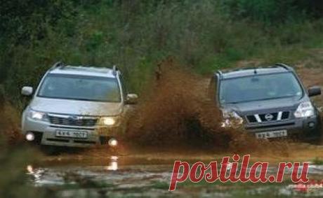 Тест-драйв Nissan X-Trail, Тест-драйвы автомобилей Subaru Forester, сравнительный обзор
