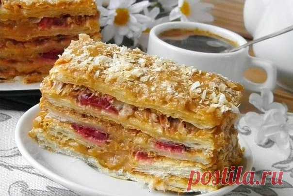 Превосходный тортик из слоеного теста со сгущенкой. Объедение! 
Готовится элементарно! 


Ингредиенты: 
Показать полностью…