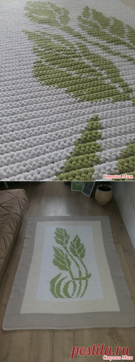 коврики из ленточной пряжи - Вязание - Страна Мам