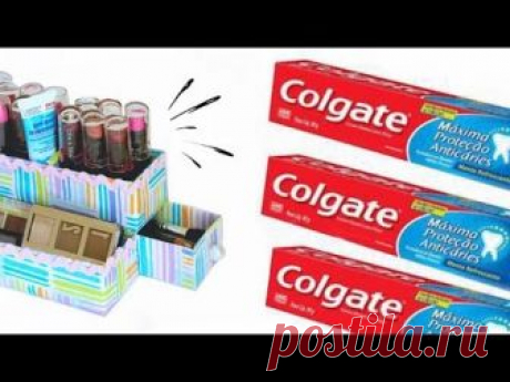 2 Ideas Increíbles de Reciclaje con Cajas de Pasta Dental #2