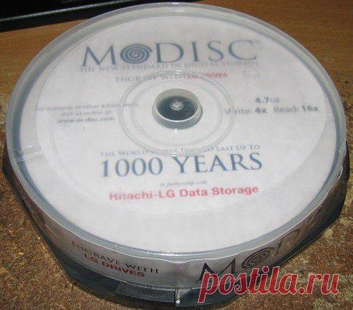 Verbatim и Millenniata начнут выпуск «вечных» оптических дисков