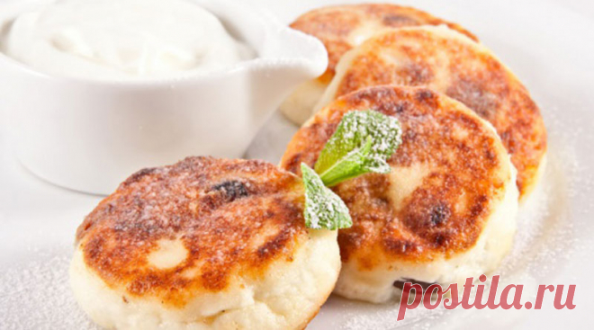 Сырники из творога с изюмом