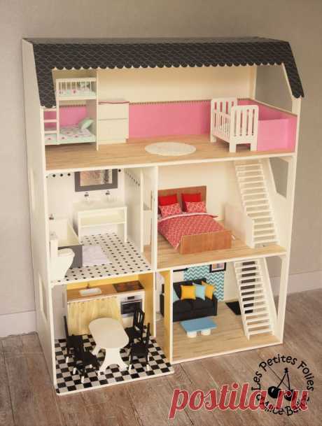 Maison de Barbie - # 5 : les meubles (cuisine et salon) - Alice Balice - couture et DIY loisirs créatifs