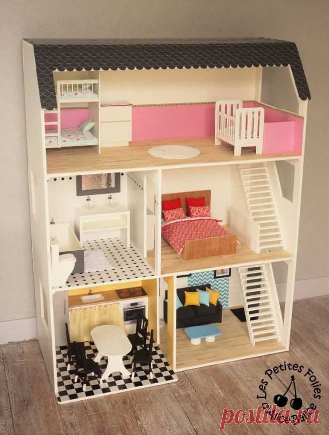 Maison de Barbie - # 5 : les meubles (cuisine et salon) - Alice Balice - couture et DIY loisirs créatifs