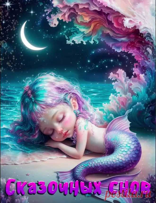 Открытка спокойной ночи сказочных снов