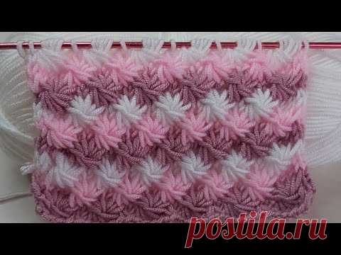 easy two needle knitting model explanation💐crochet - YouTube
