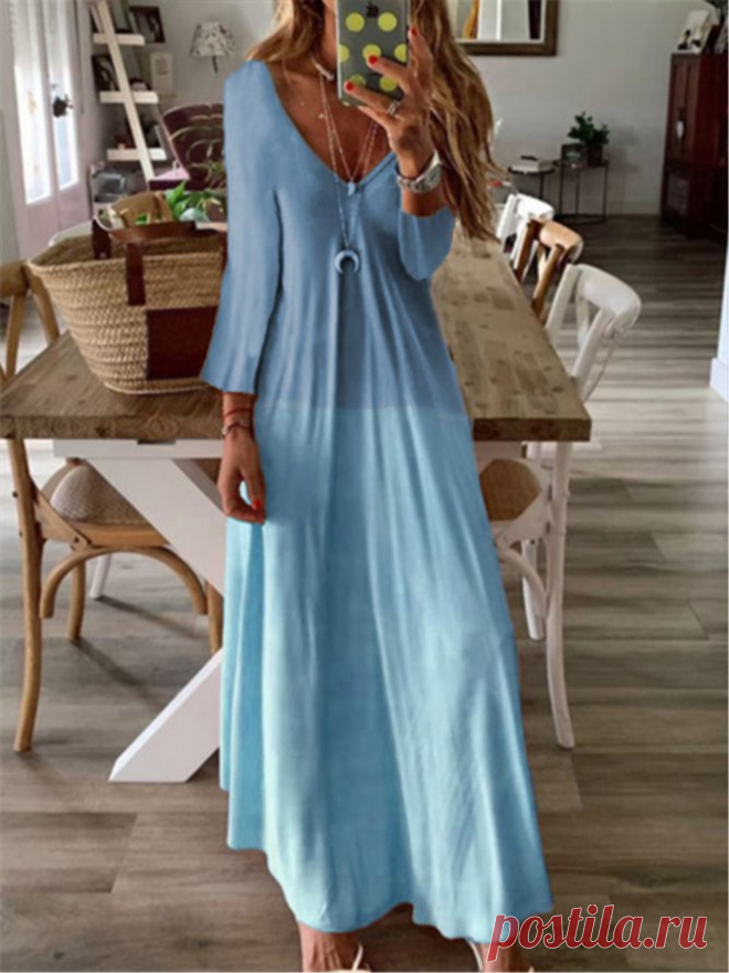 Graphic Printed Casual V-neck Long Sleeve Maxi Dress | Dresses | Justfashionnow Sundress Long Sleeve 1 Casual Dresses Daytime V Neck Casual Printed Dresses | justfashionnow