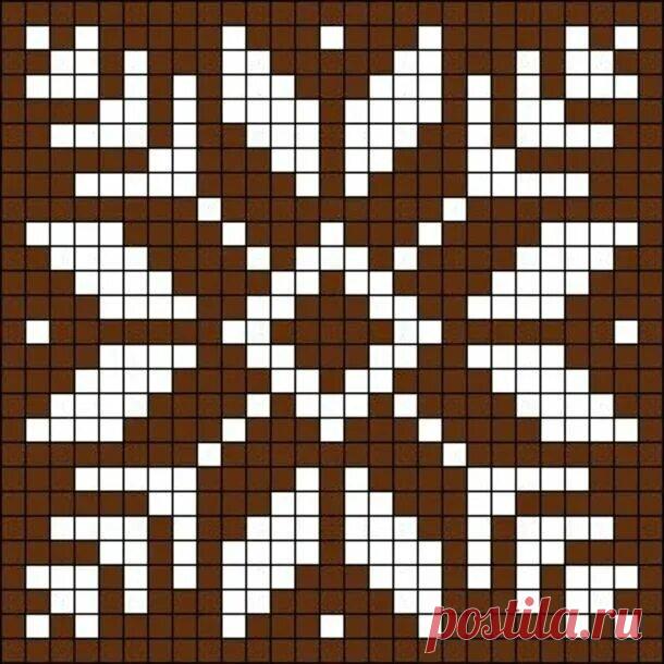 Снежинки. Самая красивая подборка из 50 узоров для вязания жаккарда и вышивки | Стильное вязание KNITMILO | Дзен